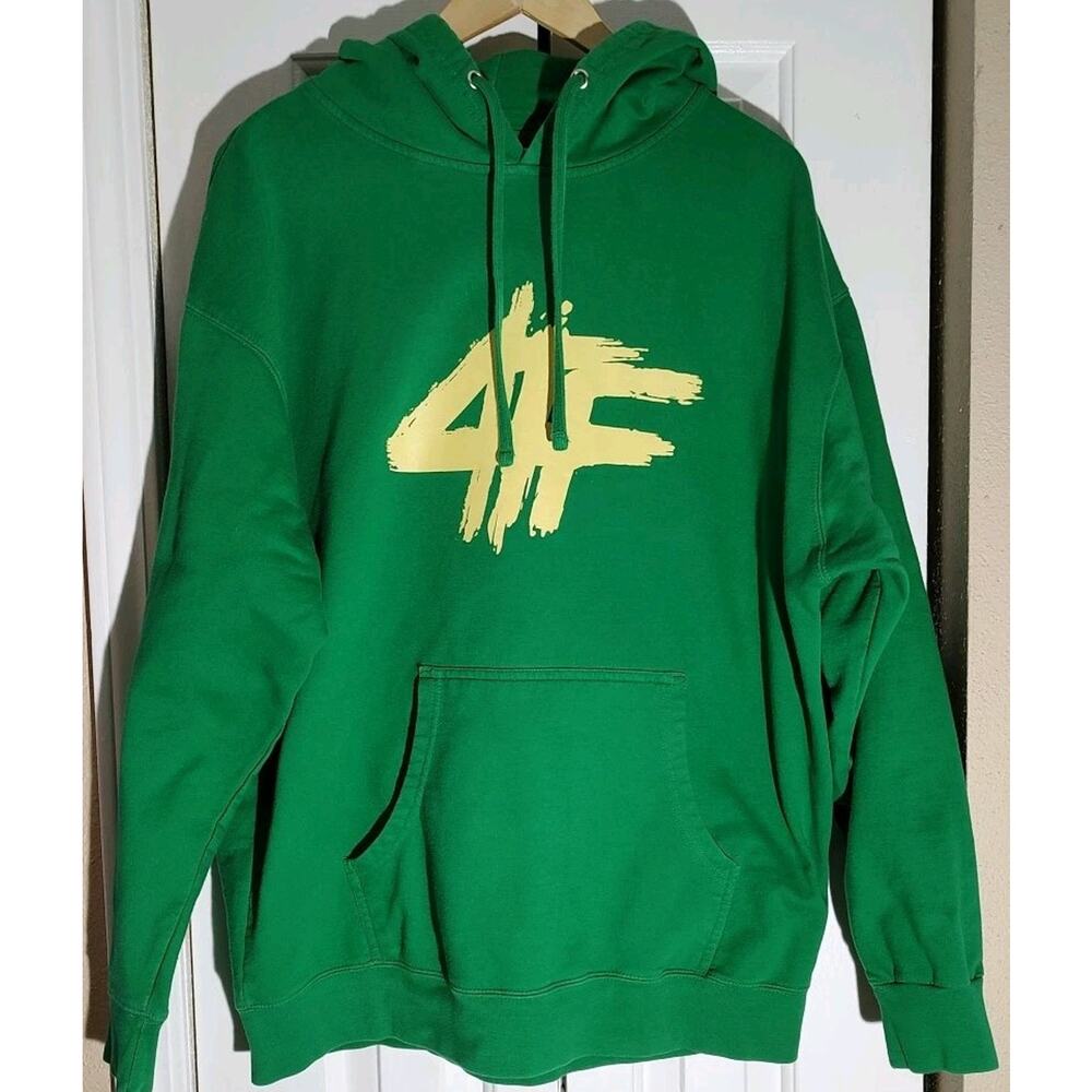 LIL BABY X LIL DURK 4PF X OTF 4TF HOODIE GREEN - XL